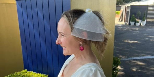 Alexandra Nea at Royal Randwick sketching for the Australian Turf Club Surf to Turf