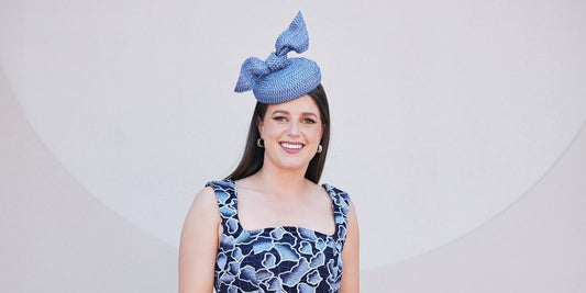 Mimi Becker for Channel 9 on Melbourne Cup Day
