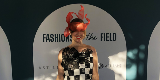 Illustrator Madi and Pip at Stradbroke Day at Brisbane Racing Club