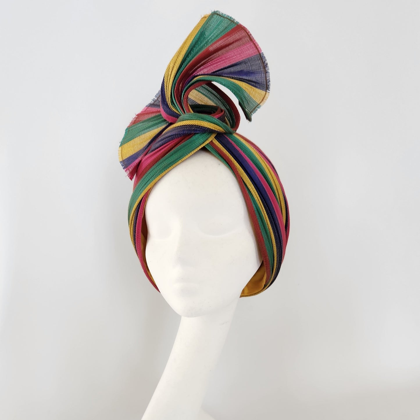Celine Striped Rainbow Jinsin Turban