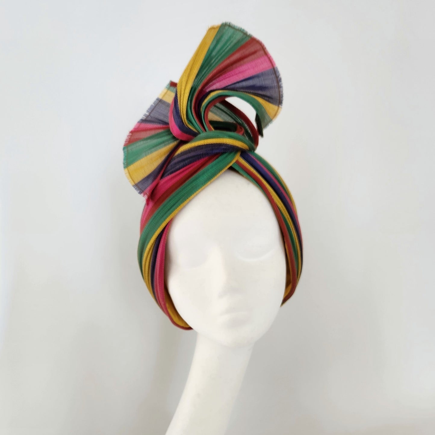 Celine Striped Rainbow Jinsin Turban