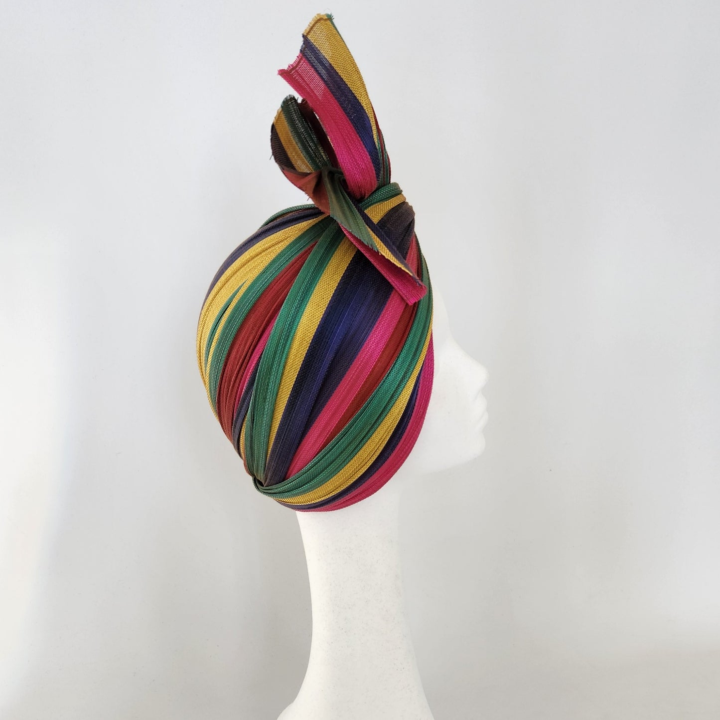 Celine Striped Rainbow Jinsin Turban
