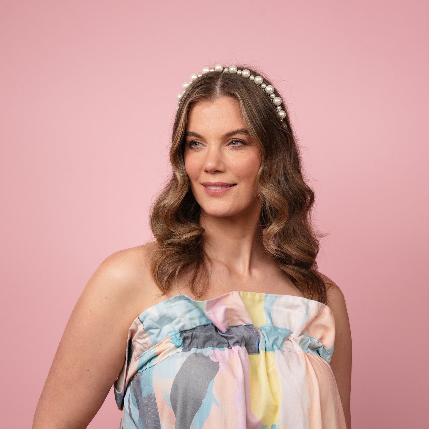 Kitty Pearl and Silver Headband
