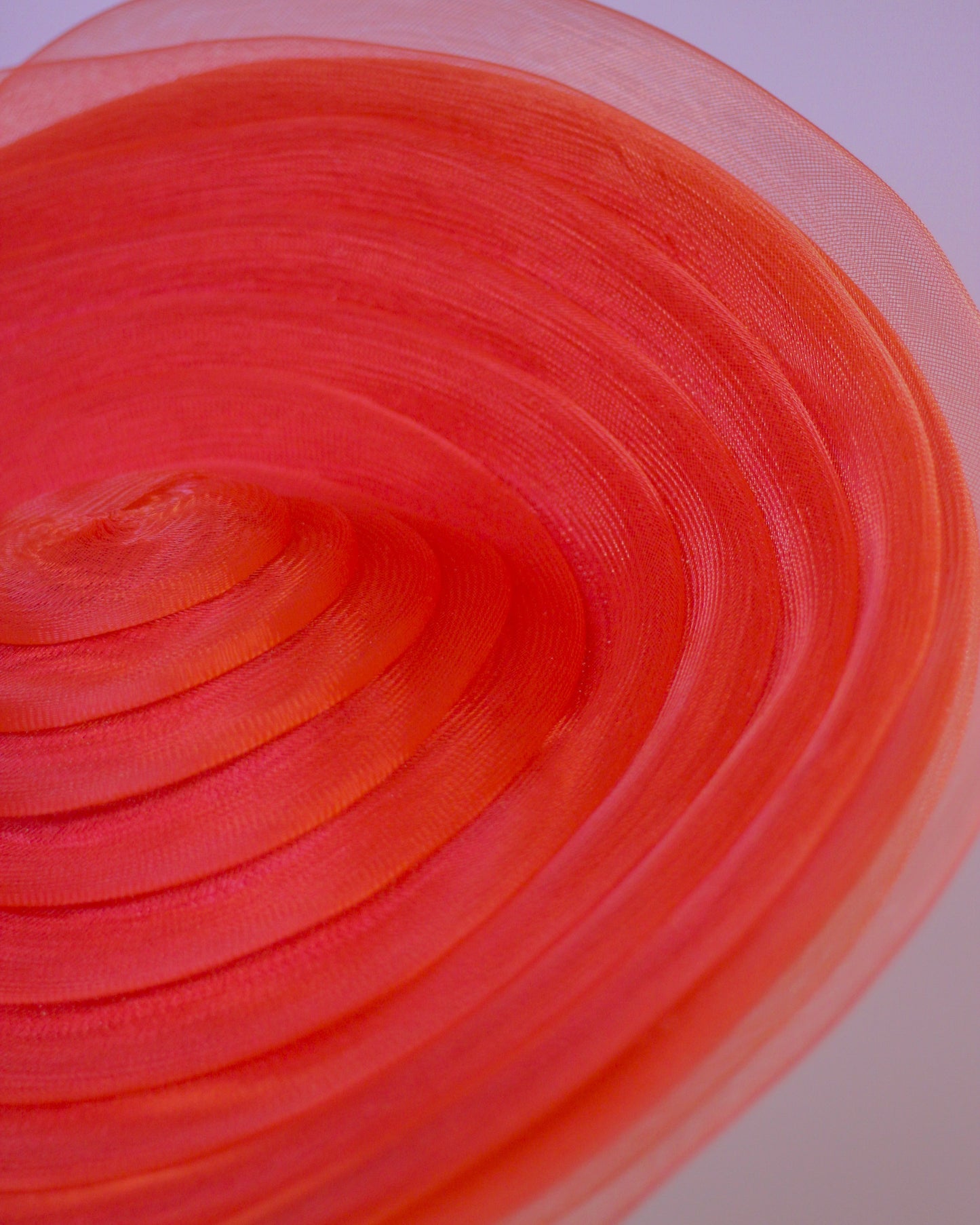 Full Circle Large Red Crinoline Saucer Disc Headpiece