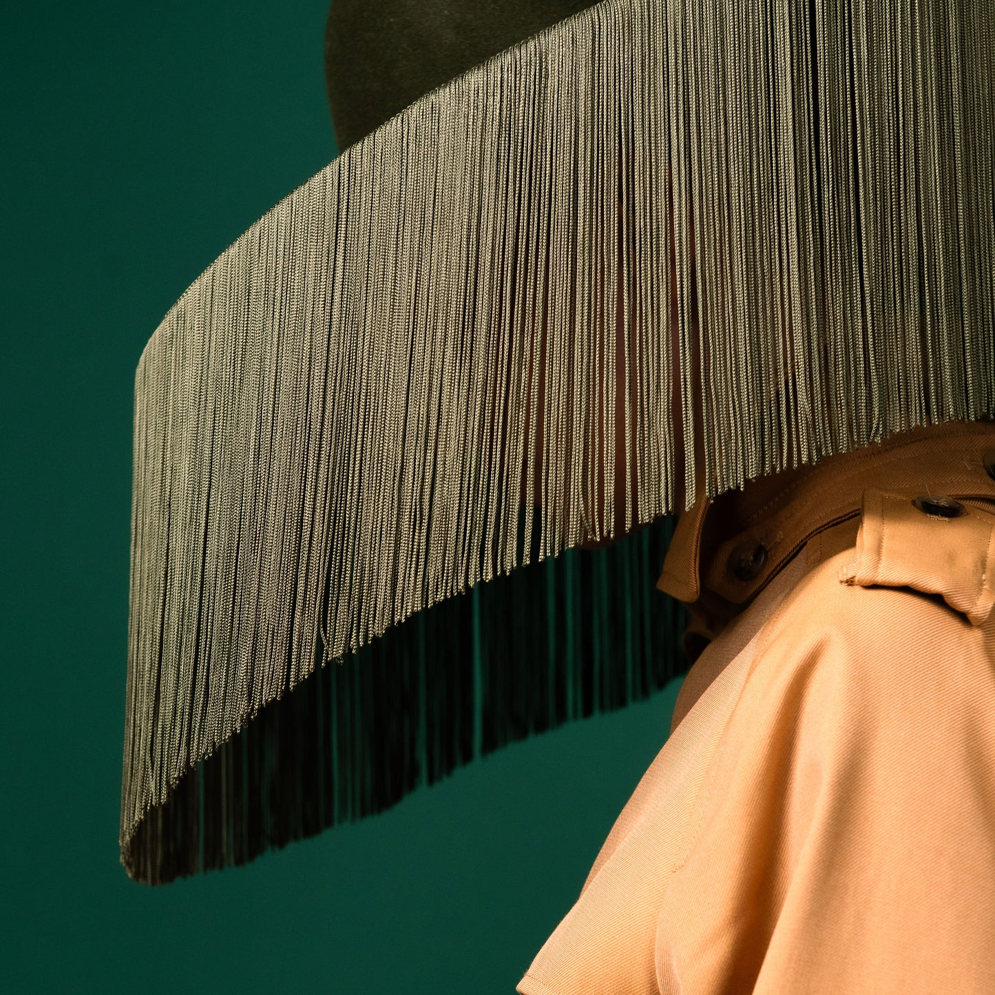 Gapsted Green Western style Felt Hat with green tassel on brim edge Winter Racewear Hat