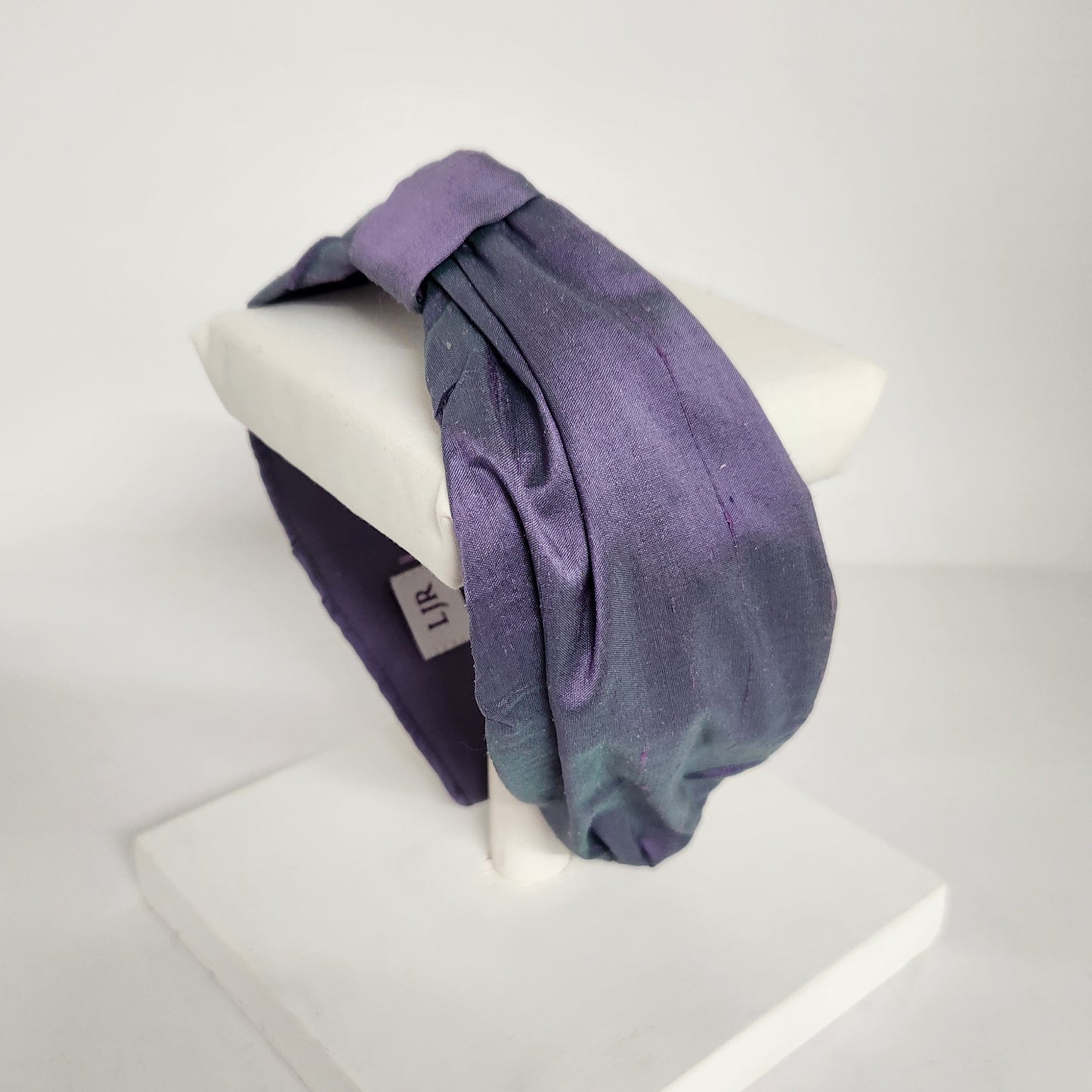 Georgie Ivory Silk Turban Headband for Lulu