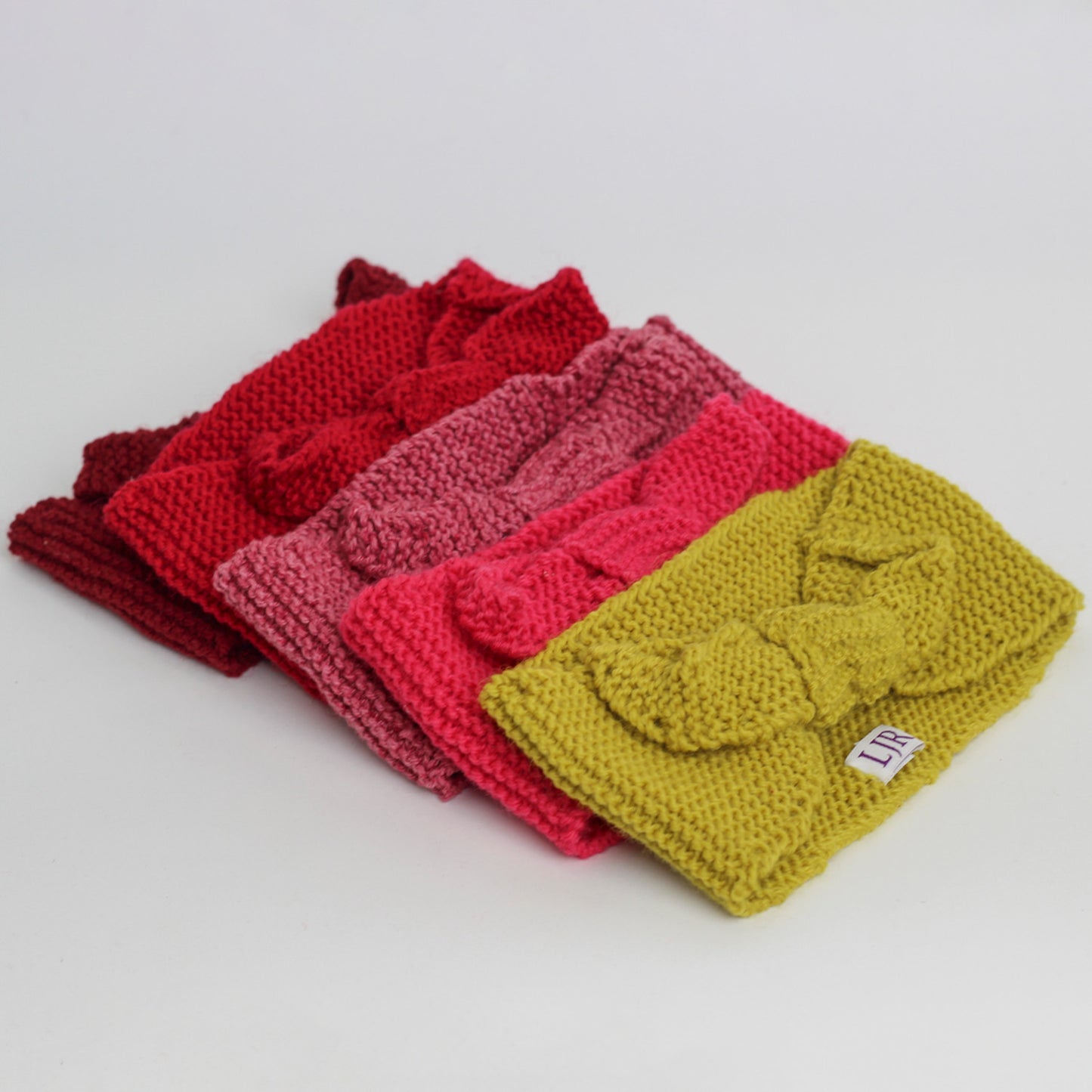 Nassau Knitted Turban Headwrap Headband in Ochre Orange Wool