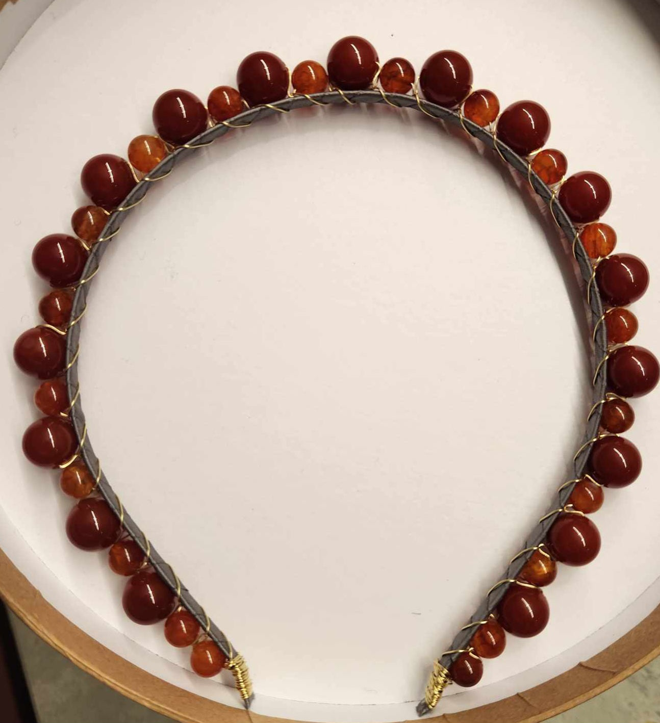 Custom beaded headband