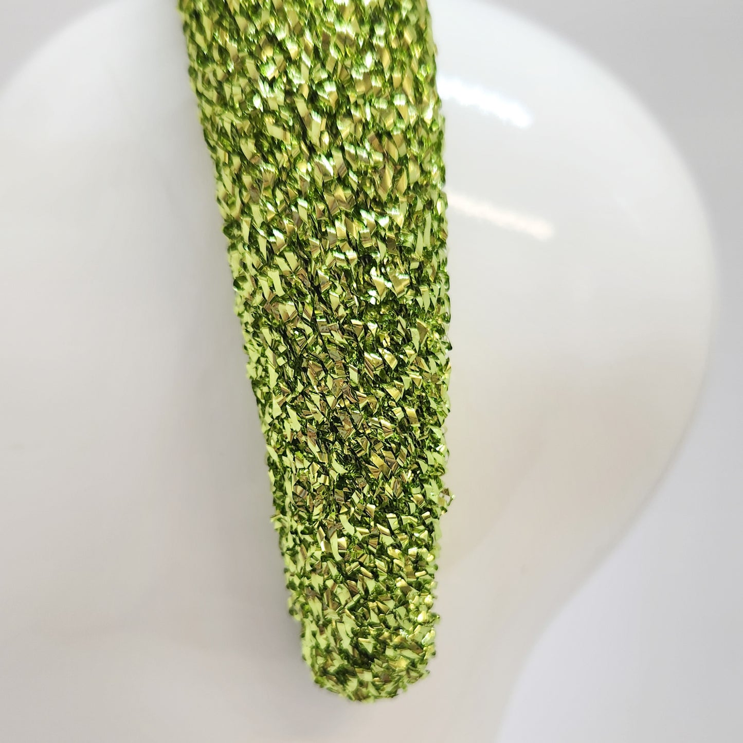Green Tinsel Headband