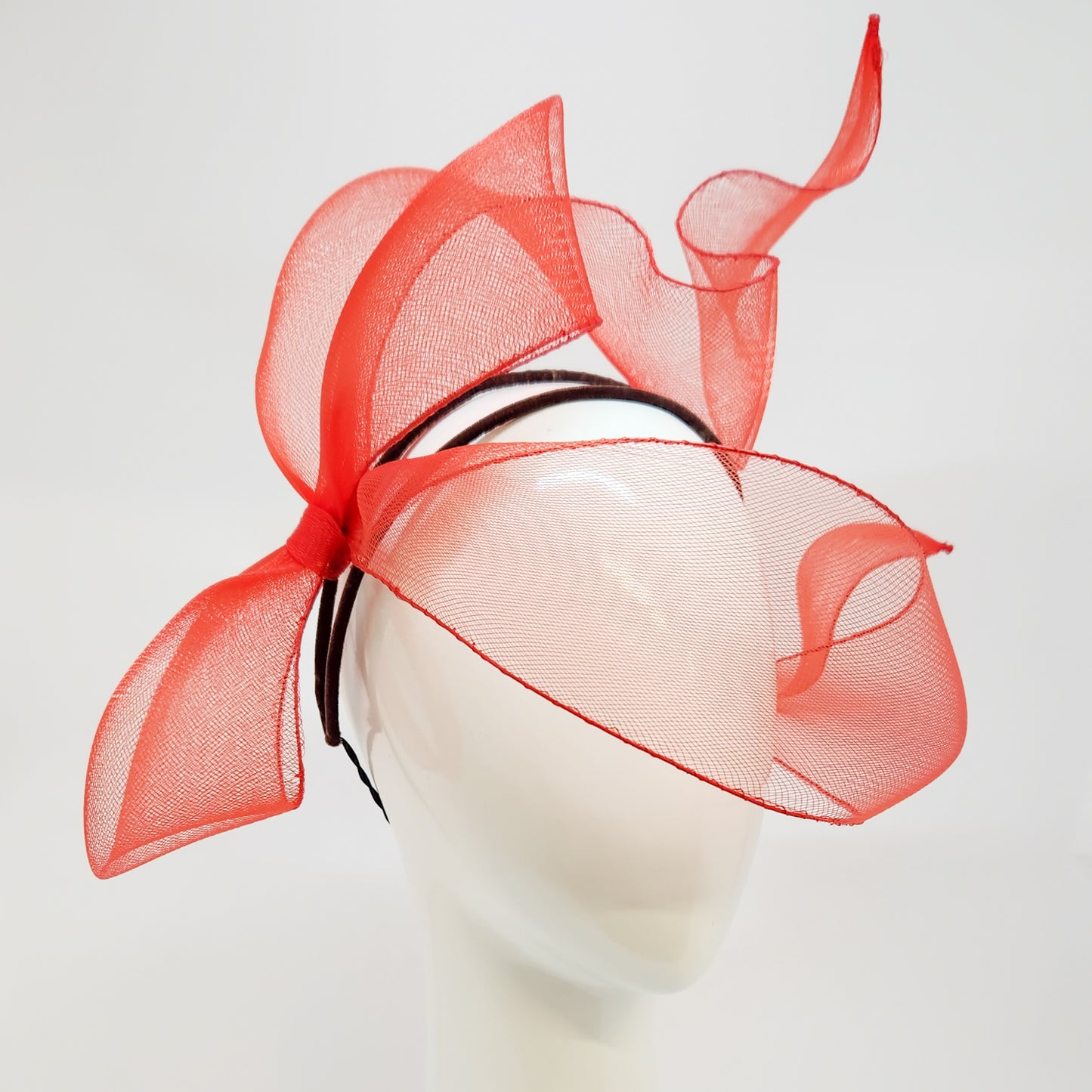 Downie Bow with Headband in Red