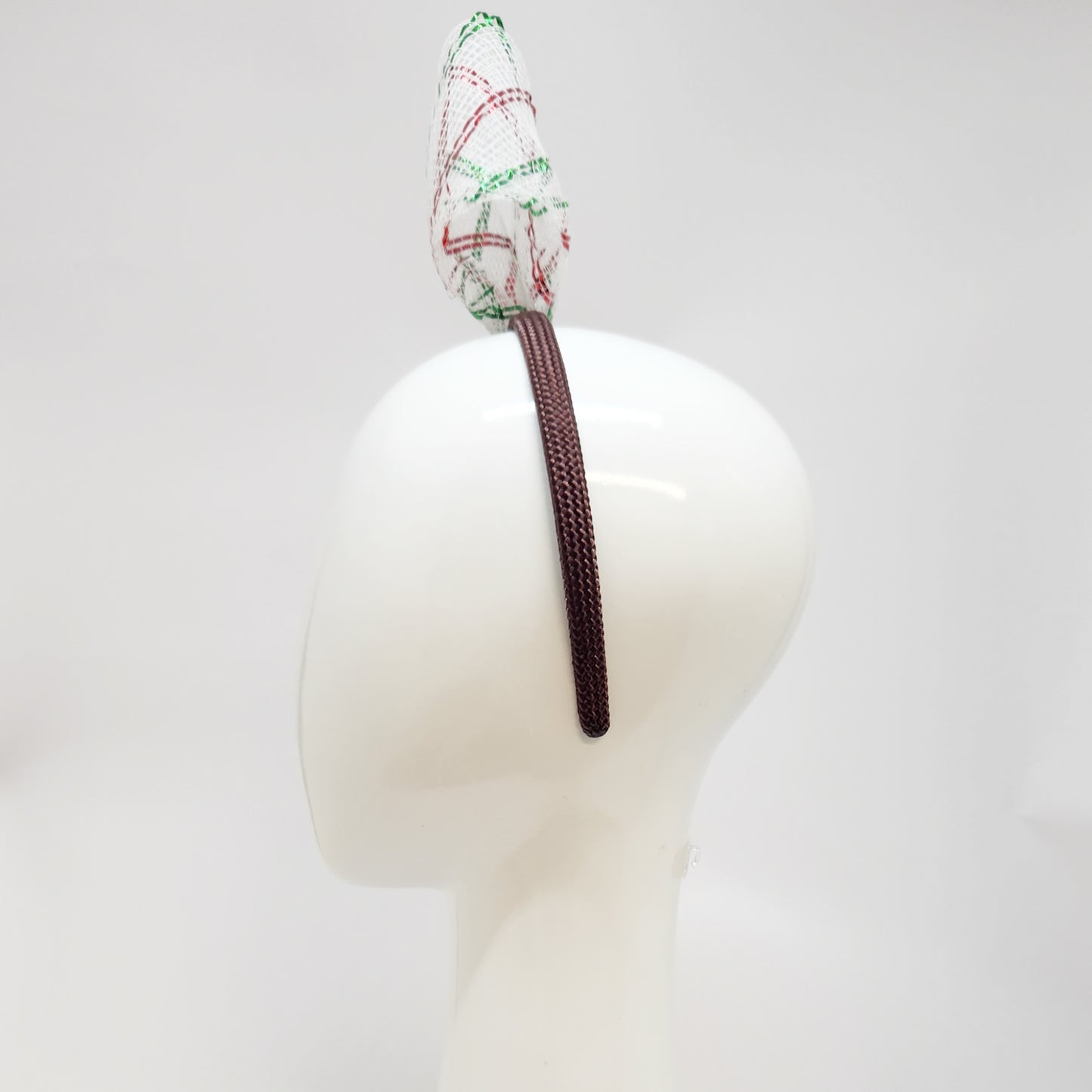 Peppermint Candy Cane Small Bow Headband