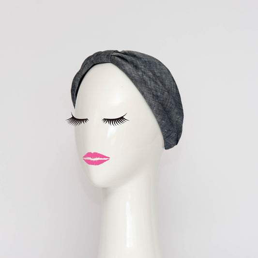 Georgie Headband in Denim Blue