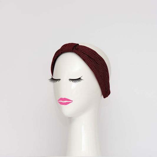 Georgie Headband in Maroon