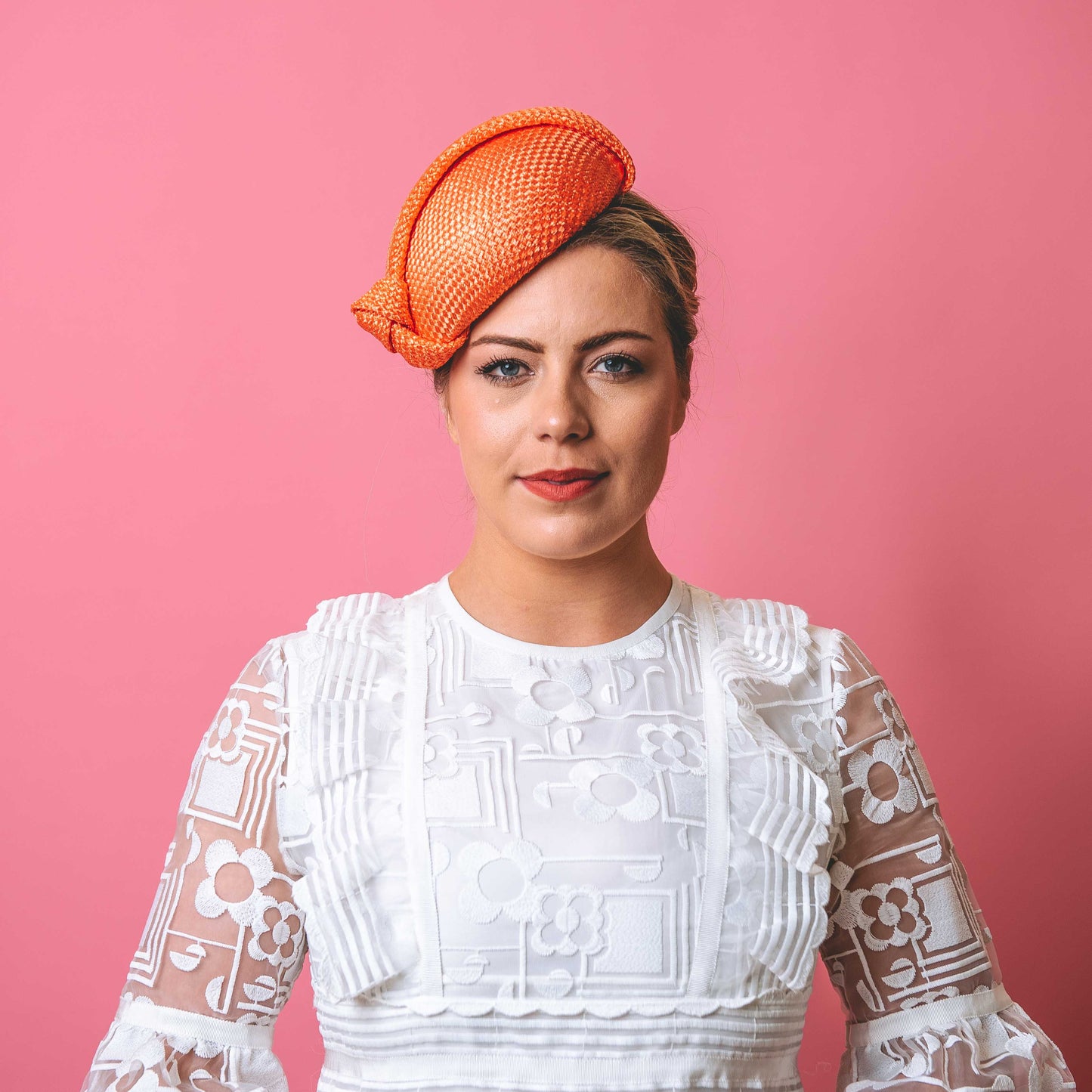 Gloria Beret with knotted trim