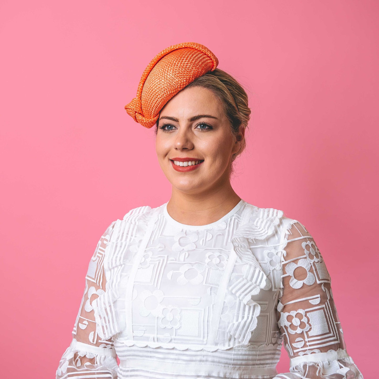 Gloria Beret with knotted trim