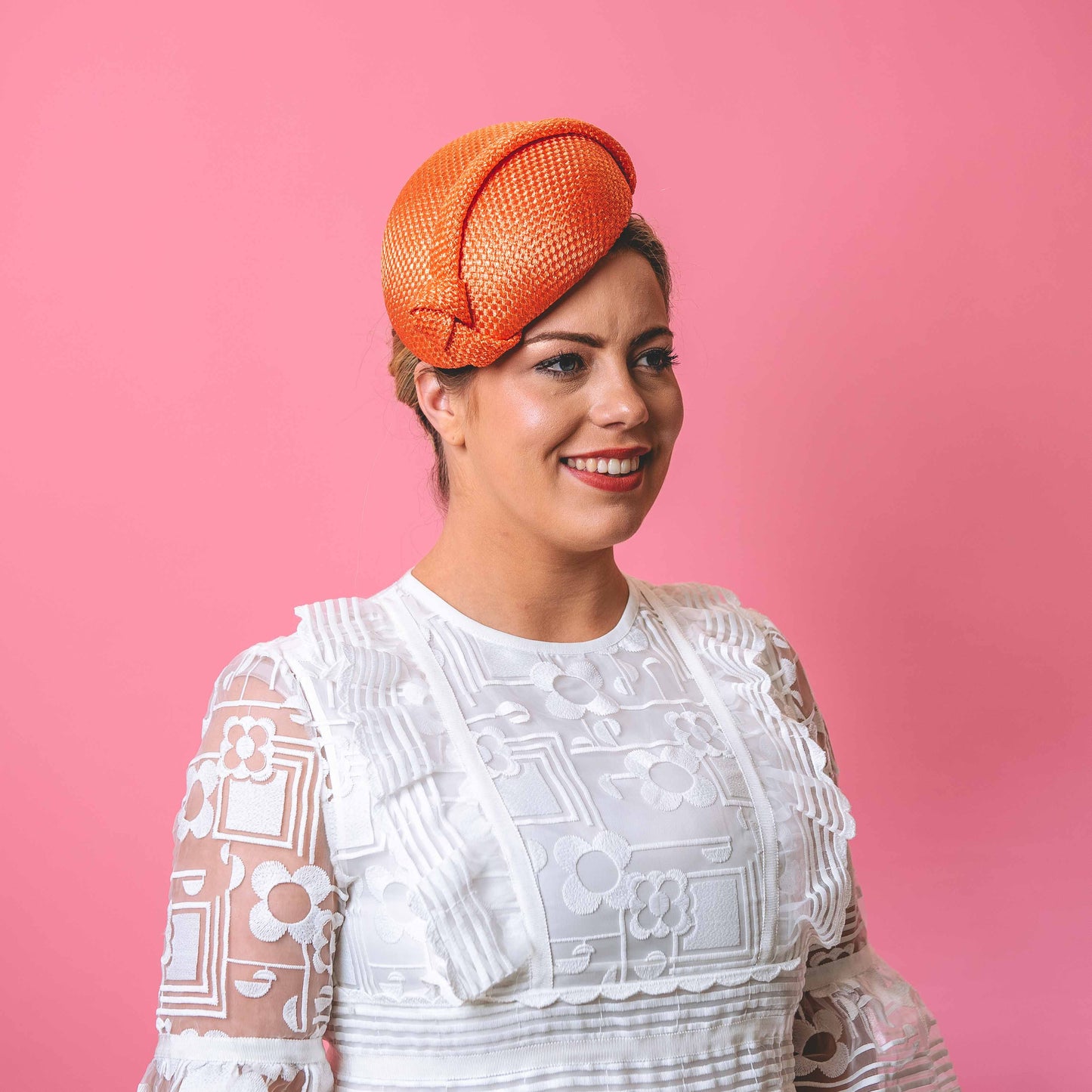 Gloria Beret with knotted trim
