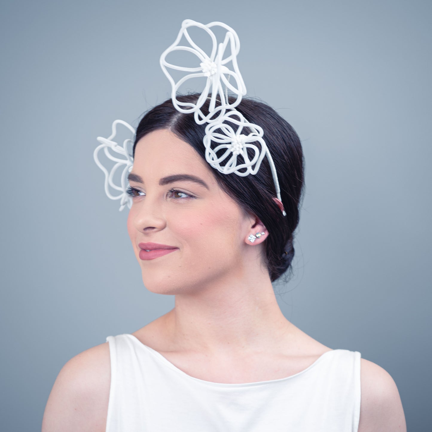 Just Like Heaven floating flower headpiece