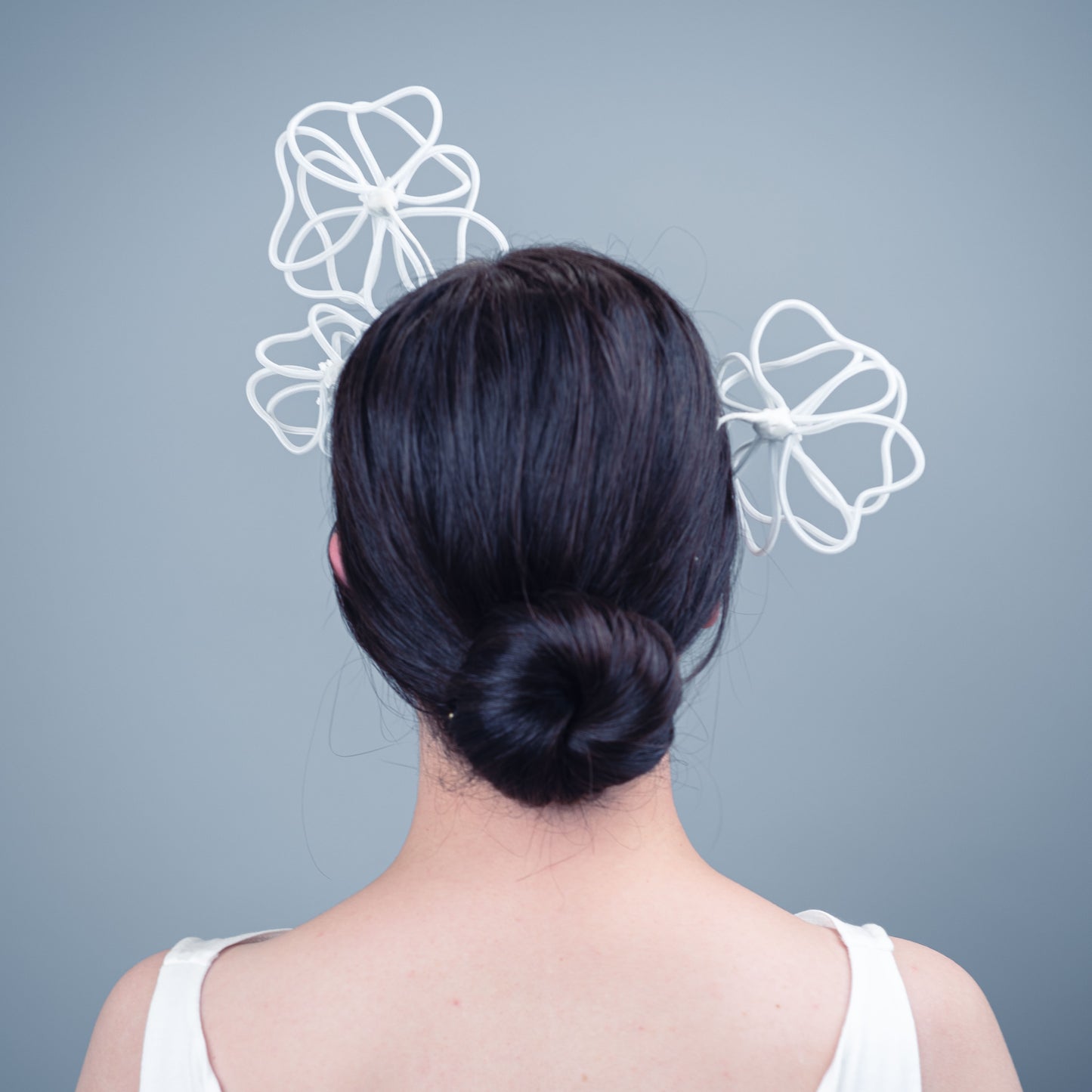 Just Like Heaven floating flower headpiece