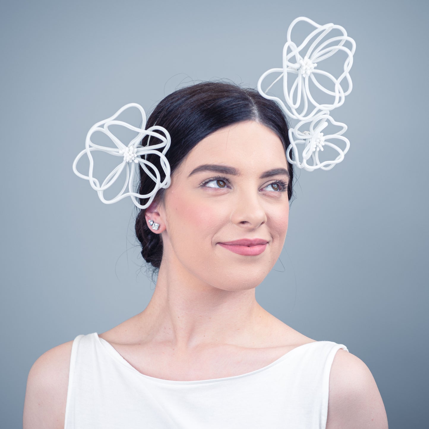Just Like Heaven floating flower headpiece