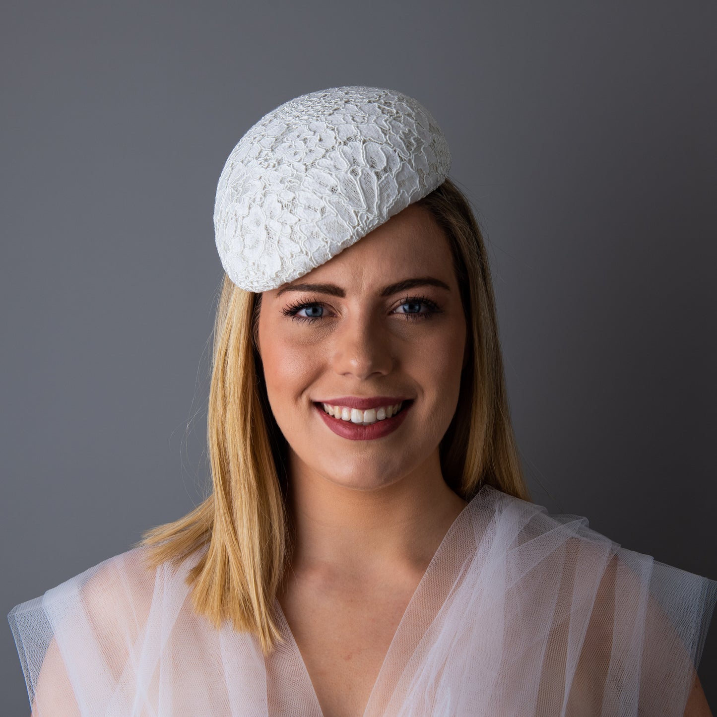 The Very Thought of You white lace beret