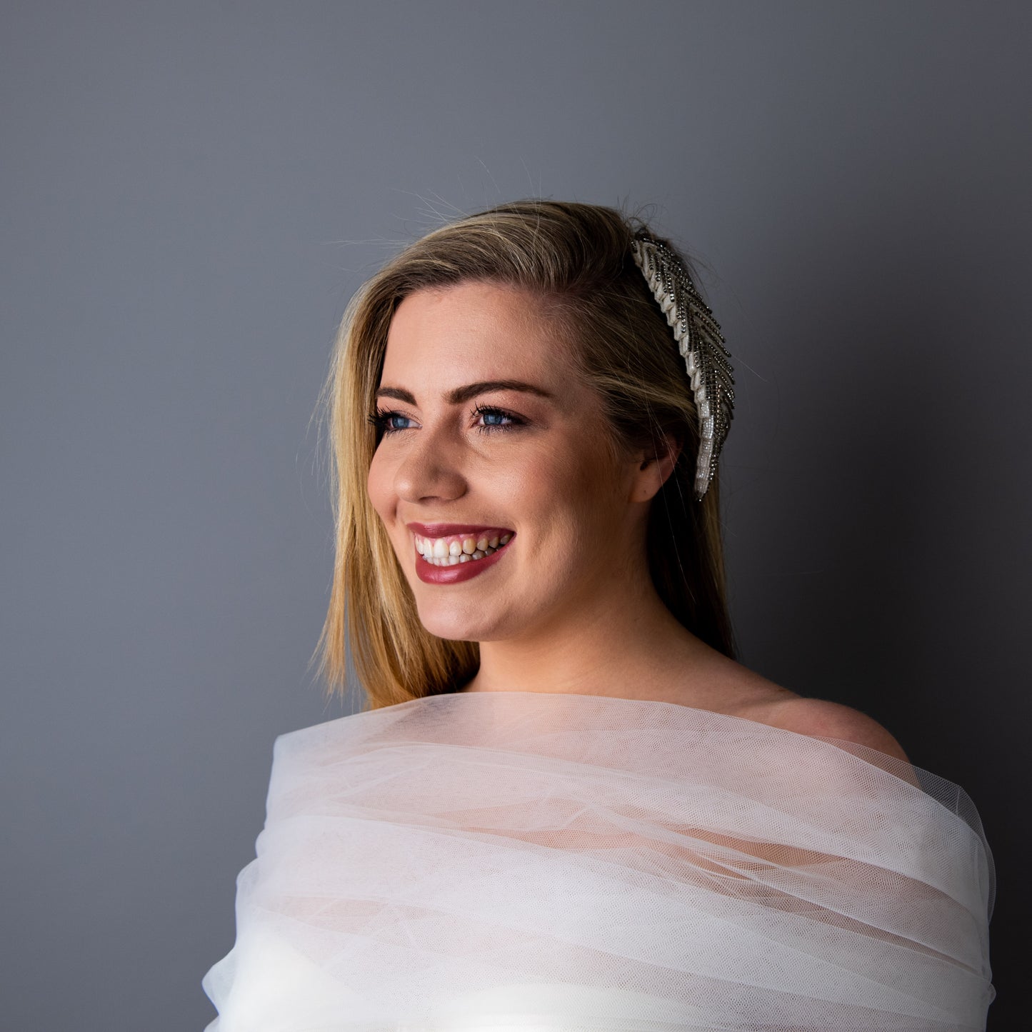 Only One for Me Beaded Wedding Headpiece