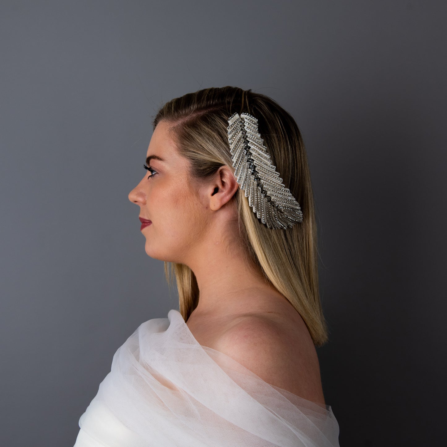 Only One for Me Beaded Wedding Headpiece