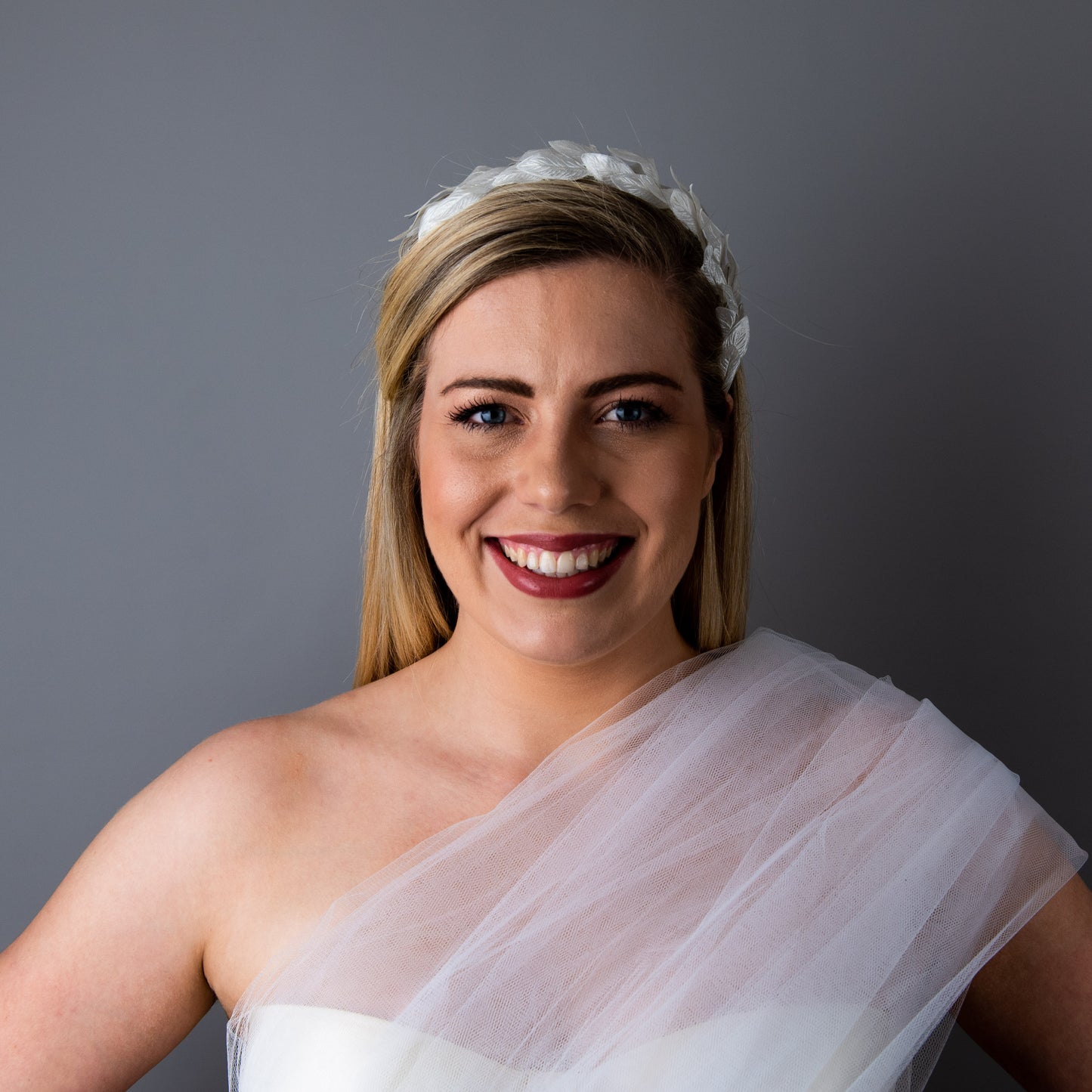 Everlasting Love Silk Pixie Leaf Bridal Headpiece
