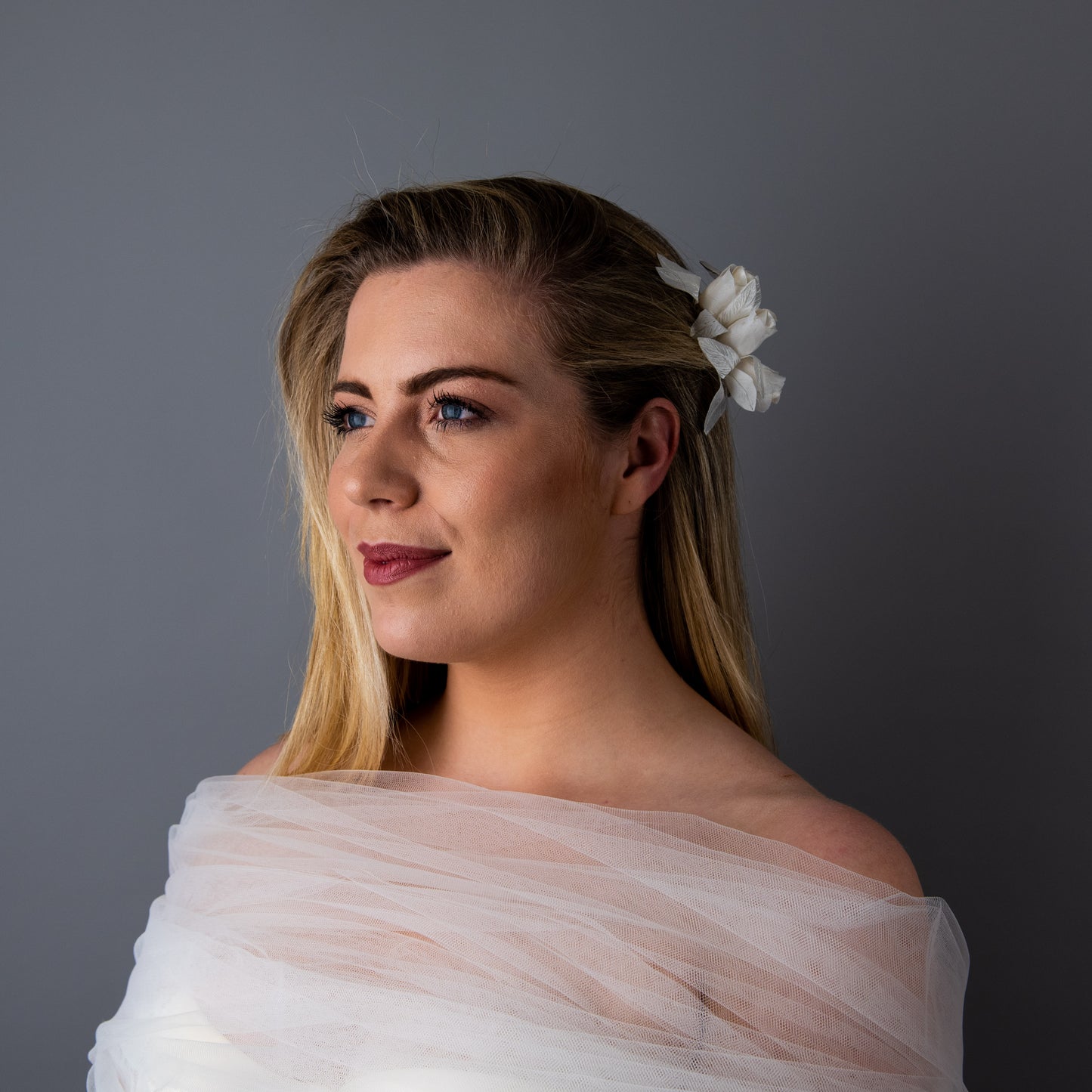 You're Everything silk floral wedding comb headpiece