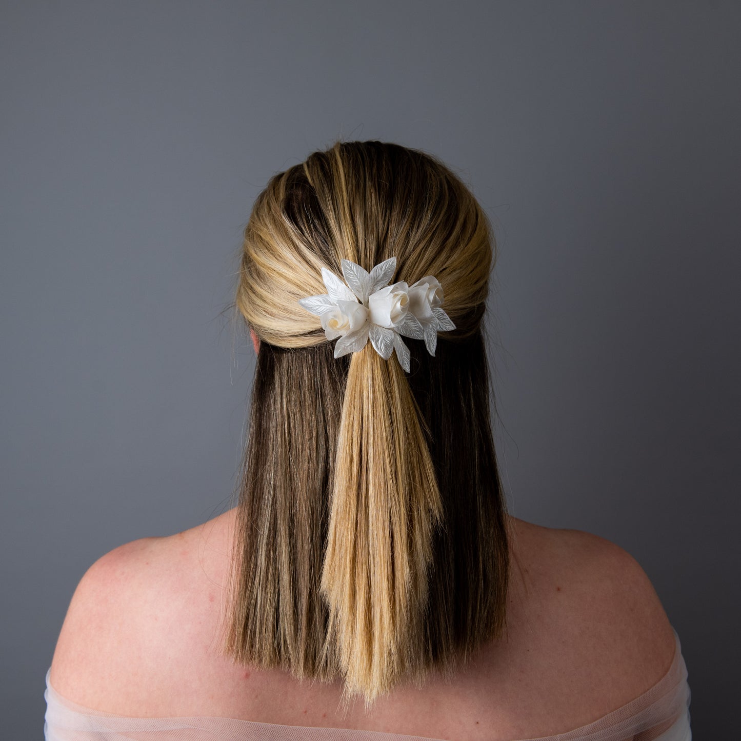 You're Everything silk floral wedding comb headpiece