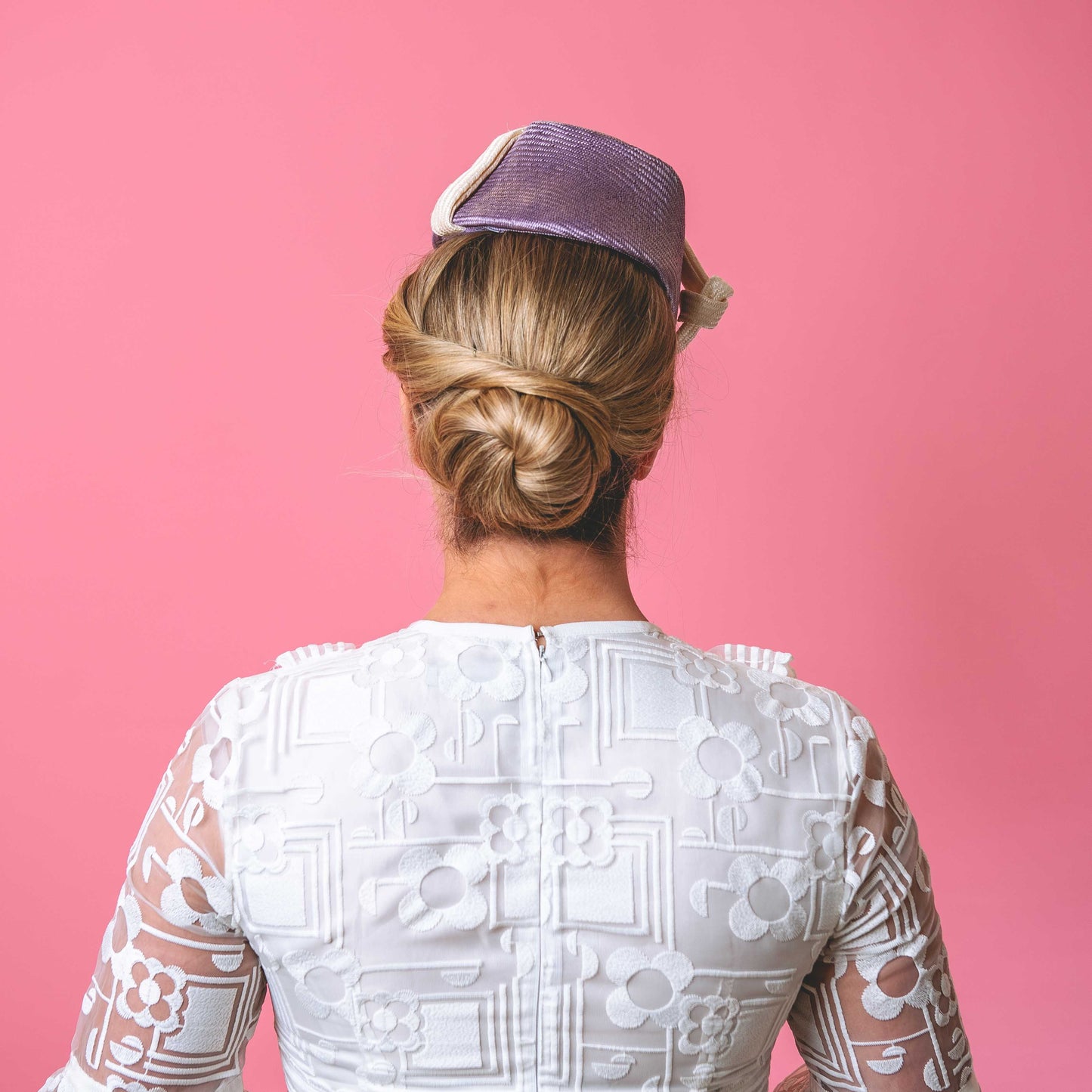Mavis headpiece with knot trim