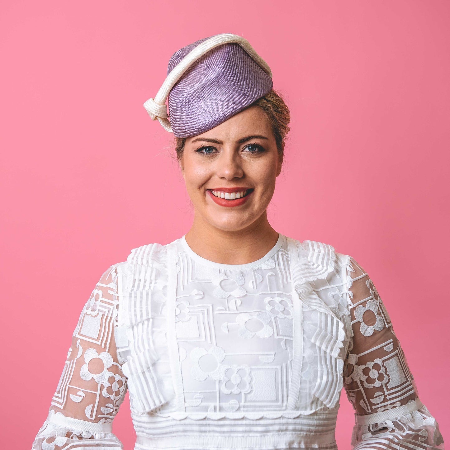 Mavis headpiece with knot trim