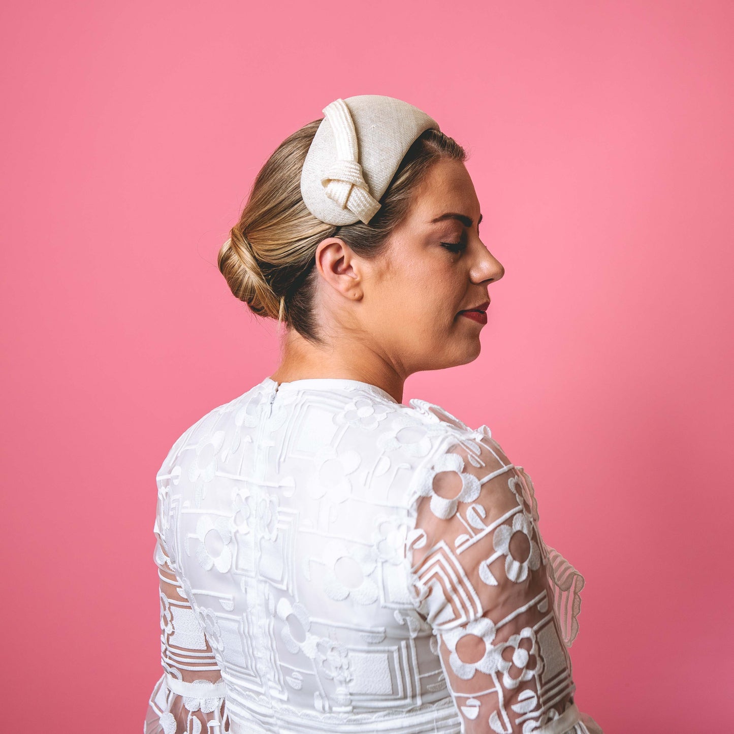 Victoria Headband with knotted trim
