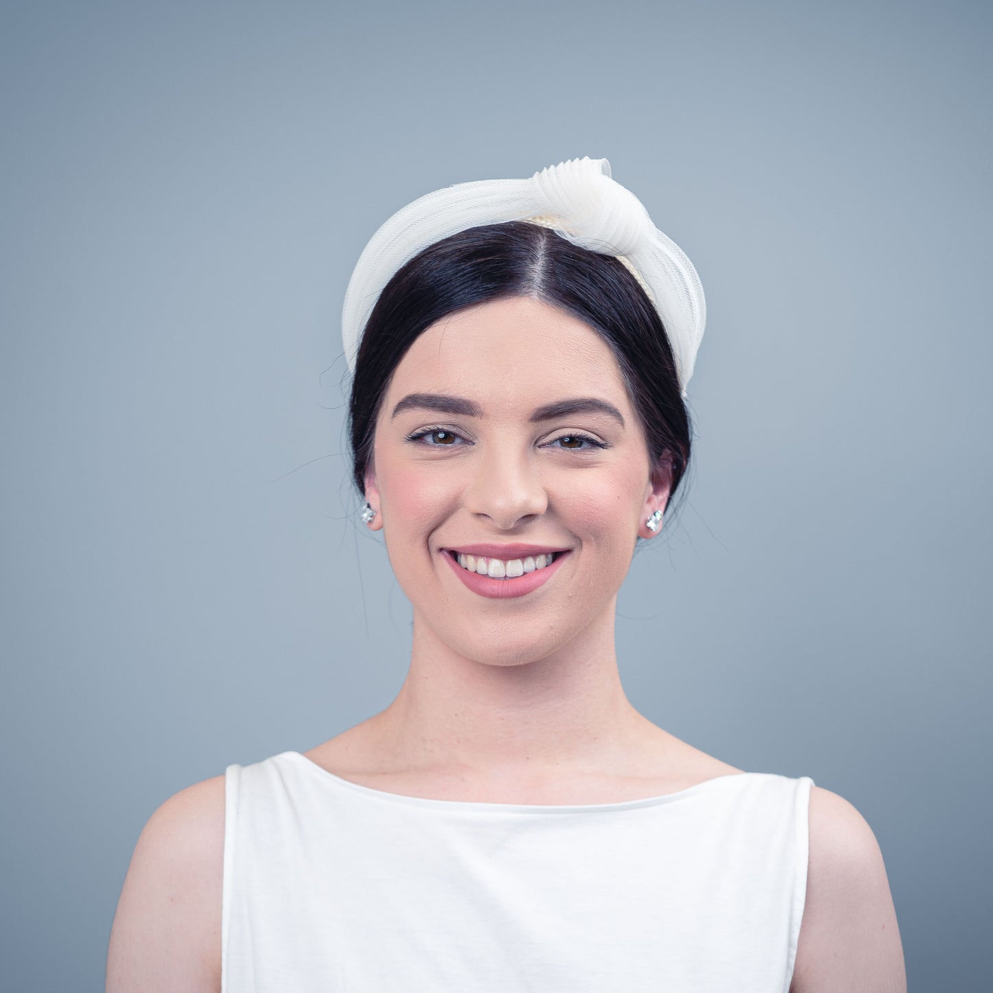 We Found Love pleated headband in ivory