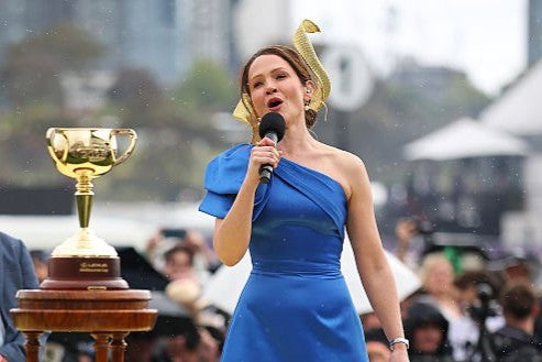Greta Bradman at Melbourne Cup
