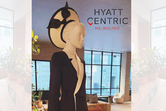 Millinery Installation at Hyatt Centric Lauren Ritchie and Styled by Bloom