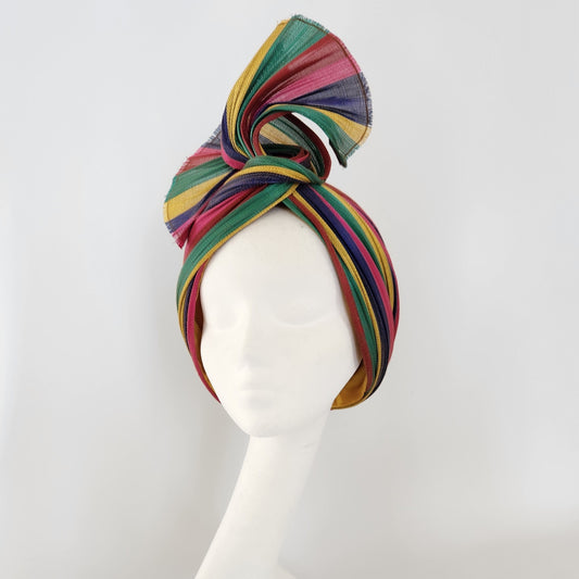 Celine Striped Rainbow Jinsin Turban
