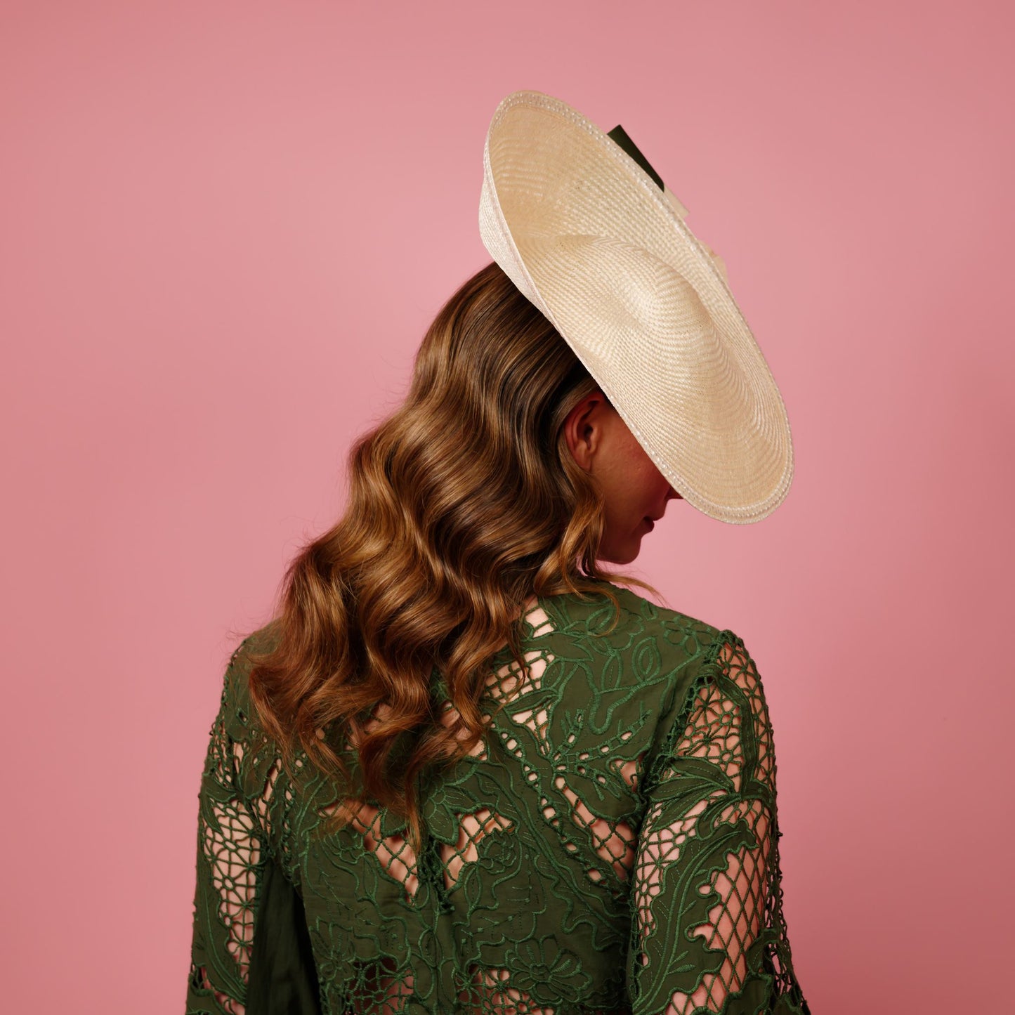 Madeline Saucer in cream with olive