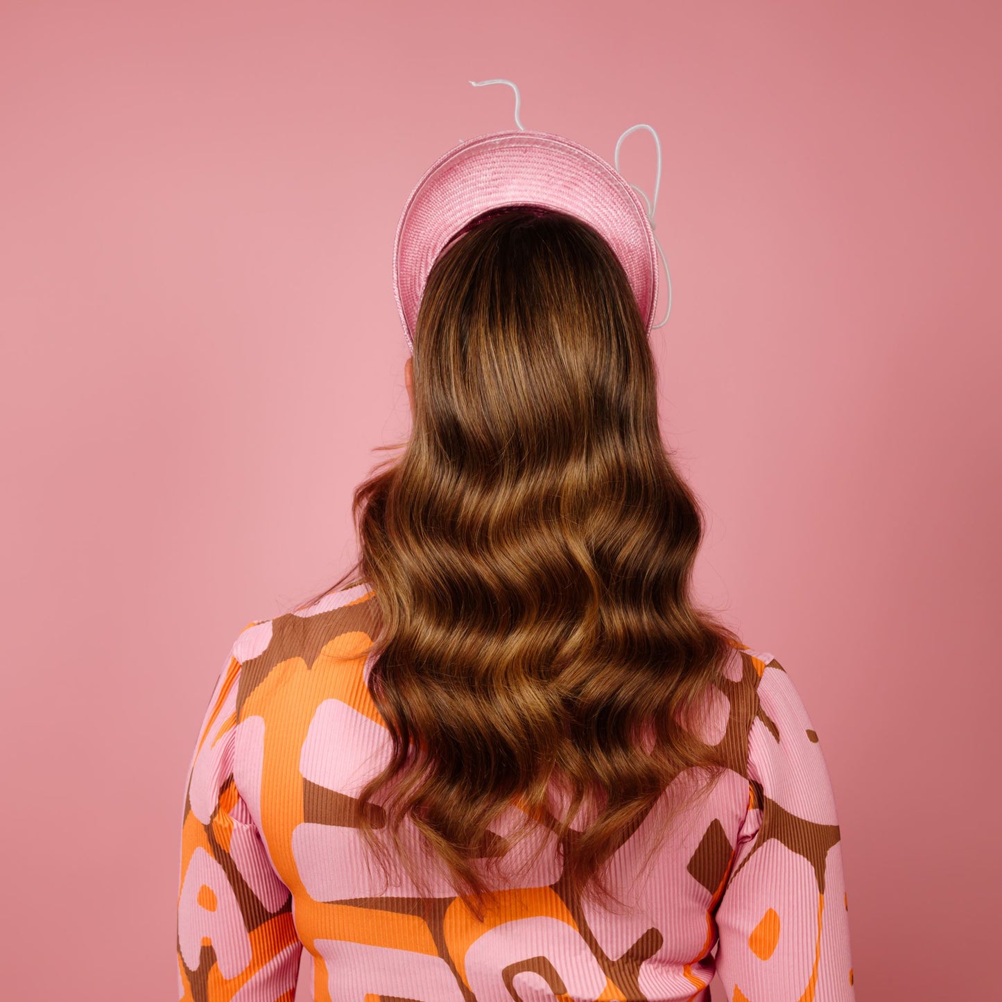 Venus Straw Halo with Floating Crinoline Bow
