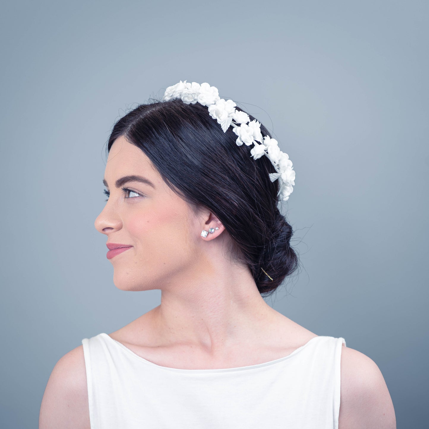 Come What May Floral Ring Headpiece