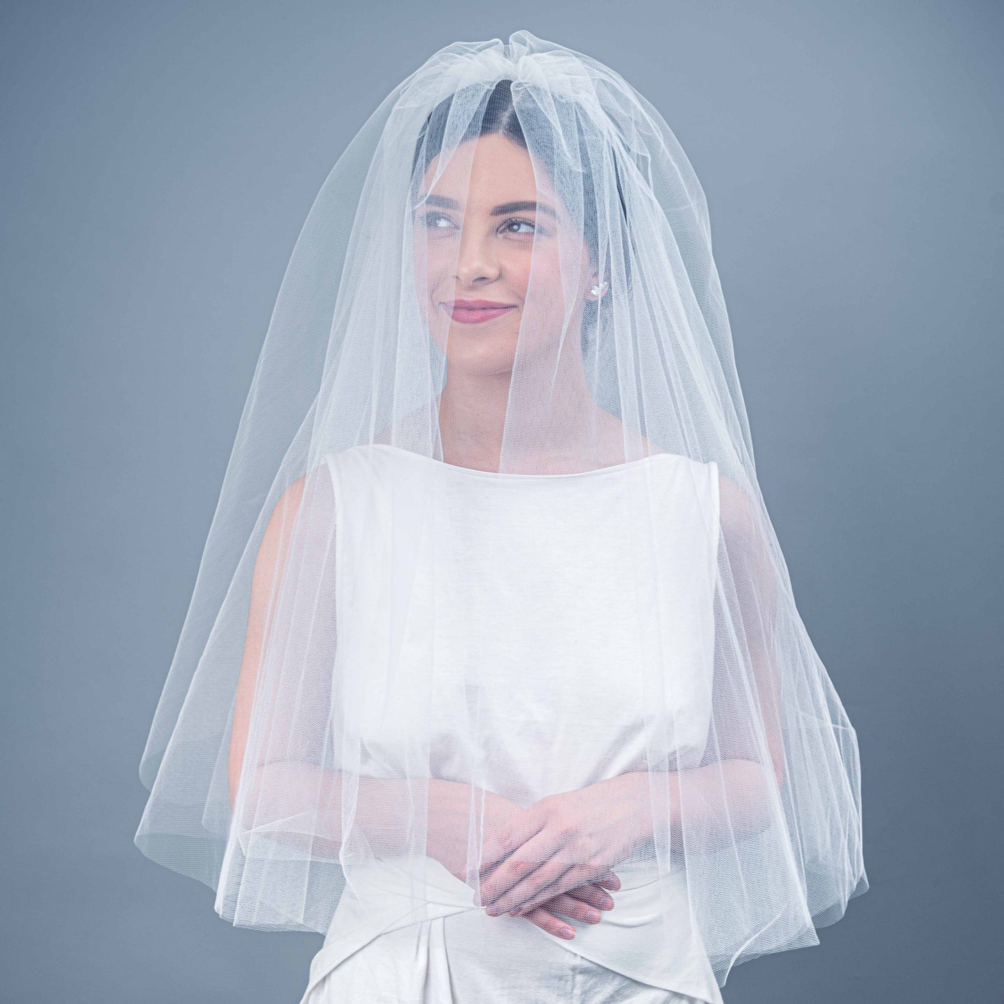 I Don't Want to Miss a Thing Waist Length Veil
