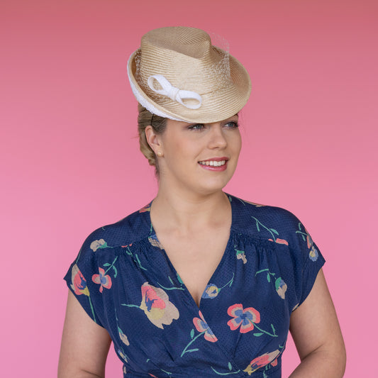 Thea Riding Hat in Cream