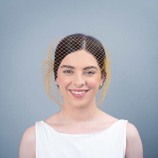 Valerie veil headpiece in gold